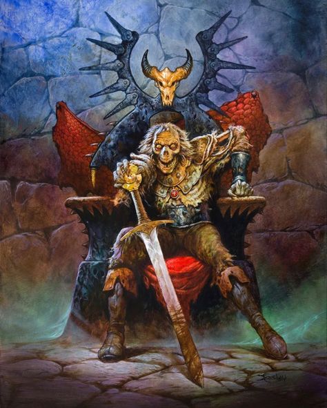 Jeff Easley, The Lich, Illusions Art, Dnd Art, Fantasy Paintings, Modern Fantasy, Weird Creatures, Fantasy Rpg, Fantasy Artwork