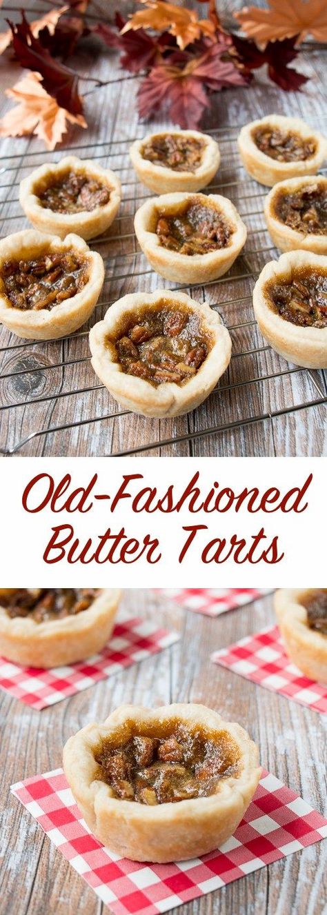 Perfectly flaky homemade pastry shells filled with a buttery caramel center. Butter Tarts Recipe, Baking Photoshoot, Canadian Butter Tarts, Canadian Dessert, Homemade Pastry, Baking Aesthetic, Tarts Recipe, Christmas Baking Recipes, Butter Tarts