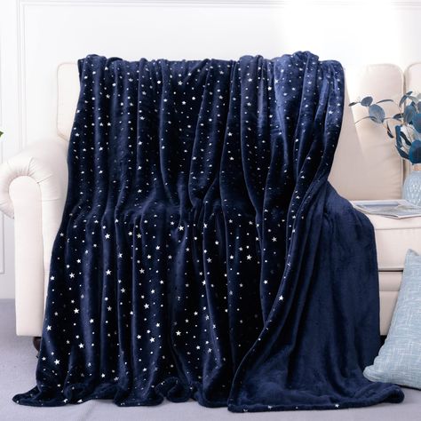 PRICES MAY VARY. ⭐️Premium Fleece Blanket: The star blanket is made from 100% high-quality polyester fibre. Bring extra soft and comfort for an afternoon nap with 280 GSM Fleece, tightly stitching edges and strong seams make your warm blanket more durable. ⭐️Versatile Usage Scenarios: Our lightwight and warmth blanket is suitable for ALL-SEASON. Use while reading, watching TV, reading or sleeping. Four sizes are available to meet the requirements of different scenarios. Perfect for Indoor and ou Sky Blanket, Space Blanket, Oversized Throw Blanket, Blanket For Sofa, Blue Throw Blanket, Star Blanket, Chunky Knit Throw, Unique Blankets, Blue Throws