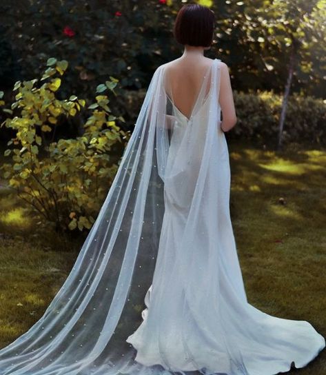 Pearl Cape, Long Veils Bridal, Cape Veil, Veil Cathedral, Wedding Bridal Veils, Long Veil, Wedding Cape, Bridal Cape, Cathedral Veil