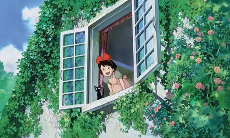 Kiki’s Delivery Service review – lovable Studio Ghibli coming-of-age story | Film | The Guardian K Project Manga, Studio Ghibli Films, Art Studio Ghibli, Personajes Studio Ghibli, Studio Ghibli Background, Arte Indie, Kiki Delivery, Ghibli Artwork, Kiki's Delivery Service