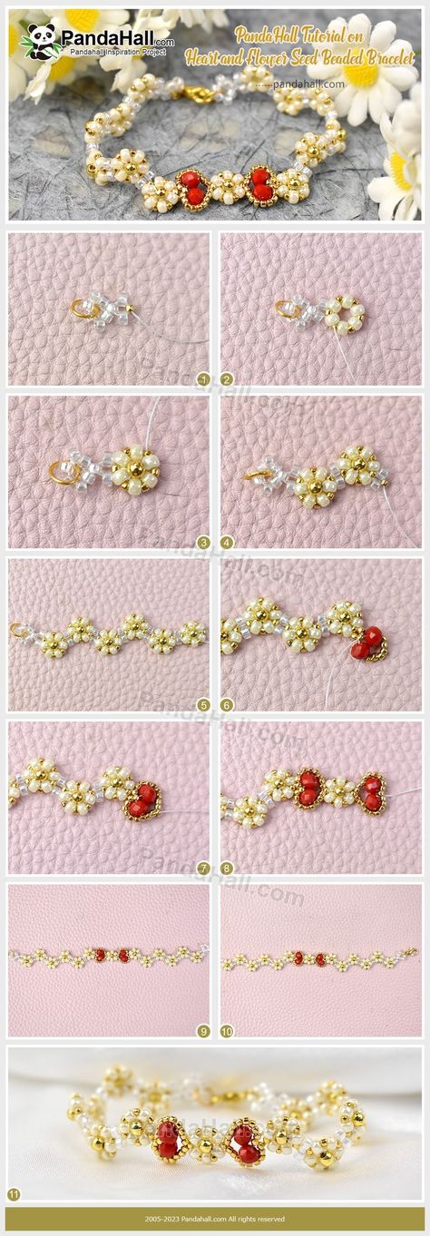 🌟 Materials Needed: →TOHO Round Seed Beads, 15/0>>X-SEED-TR15-0715 →Glass Seed Beads, 11/0>>X-SEED-S042-02A-01 【PandaHall】Sweet Surprises Await🎈 Early Access to Valentine's Day Deals💄 🌹23,000+ Items 💋↓UP TO 60% OFF↓ ⏰End on Jan. 3rd, 2024 PST #PandaHall #diy #valentinesgift #valentine #valentinesdaygift #ValentinesDayGiftIdeas #HandmadeCrafts #Jewelrymaking #jewelrydesigner #wholesalebeads #Jewelrysale #jewelry #jewelrygram #jewelryaddict #beads #beading #jewelryoftheday #bracelet Bracelet Craft Diy, Beaded Jewelry Tutorials, Bead Work Jewelry, Diy Sewing Clothes, Discount Sale, Handmade Jewelry Diy, Seed Bead Bracelets, Glass Seed Beads, Bracelet Crafts