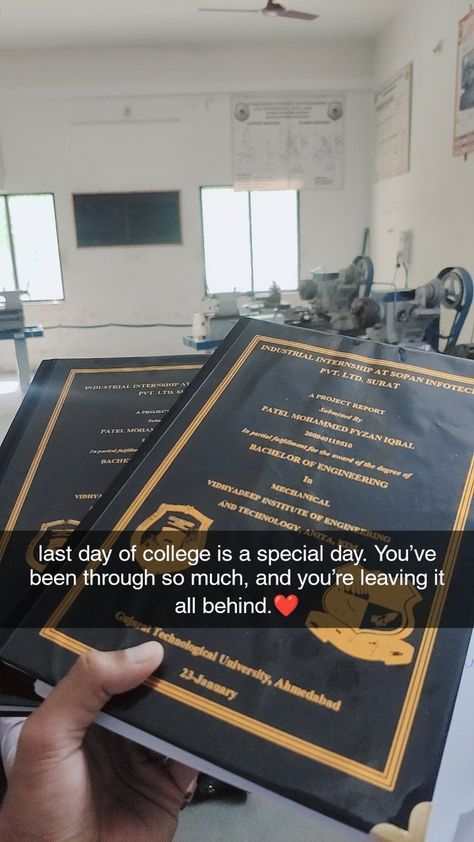 Last Day Of Clg Quotes, Last Day College Status, Last Days Of College Quotes, Clg Snap Streaks, Last Few Days Of College Life Quotes, First Day Of College Snap Ideas, Signature Day Quotes For Friends, College Farewell Captions For Instagram, Caption For Last Day Of College