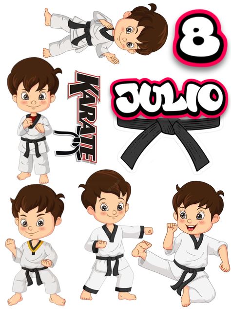 Taekwondo, Karate, Cake Topper, Cake Toppers, Happy Birthday, Cake, Birthday