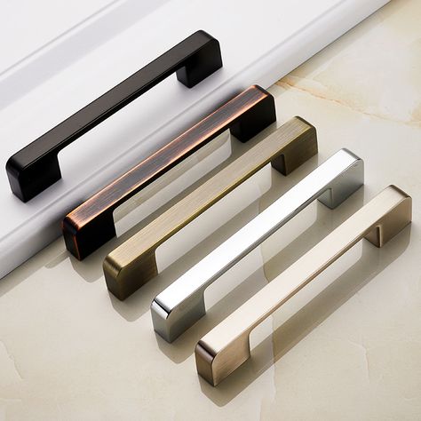 Door Accessories Hardware, Furniture Handles Drawer Pulls, American Style Kitchen, Cupboard Locks, Antique Door Hardware, Brass Door Hardware, Drop Pulls, Cheap Cabinets, Black Cabinet Handles