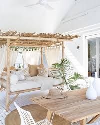 25 Tropical Patio, Balcony And Terrace Designs - DigsDigs Ikea Mandal, Boho Beach House Decor, Cottage Coastal, Beach Home Decor, Beach Cottage Style, Style Deco, Household Decor, Household Furniture, Beach Home