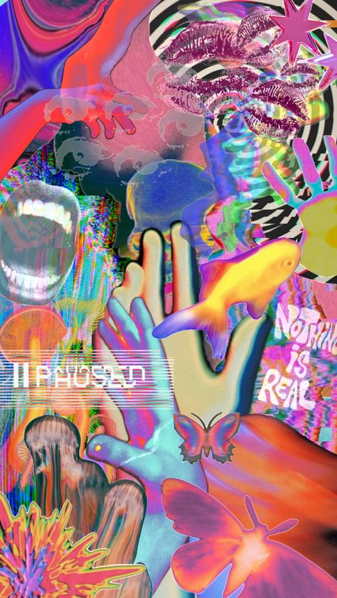 #wallpaper #indie #glitch #digital #digitalart #collageart Wallpaper Indie, Trippy Art, Collage Art, Digital Art, Collage, Art