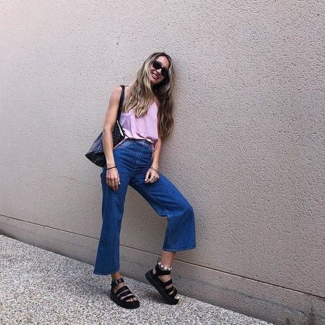 Blair Sandals, Casual Date Outfit Summer, Clarissa Sandals, Sandals Outfit Casual, Sandals Outfits, Martens Sandals, Dad Sandals, Black Dr Martens, Leather Strap Sandals