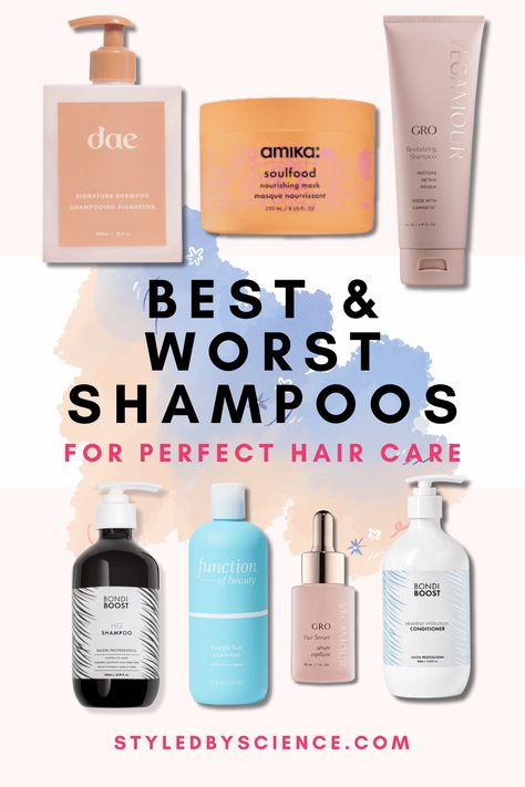 Best & Worst Shampoos for Perfect Hair Care: Dae, Amika, Vegamour, Bondi Boost, Function of Beauty. Best Shampoo And Conditioner Sephora, What Are The Best Shampoos, The Best Shampoo And Conditioner For Hair Growth, Shampoo For Black Hair Color, Really Good Shampoo And Conditioner, Best Shampoo For Dull Hair, Best Hair Brands, Shampoo To Thicken Hair, Best Shampoo And Conditioner At Target