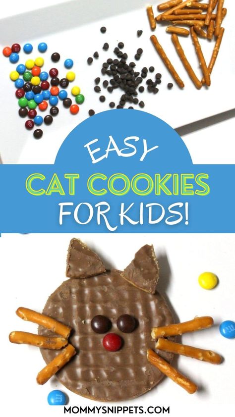 Digestive Cookies, Cat Themed Parties, Cat Themed Birthday Party, M&m's Chocolate, Cat Headband, Easy Lunch Boxes, Paper Bag Puppets, Pizza Cat, Preschool Snacks