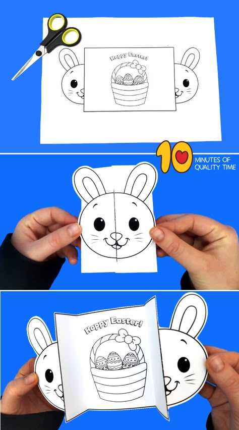 Påskeaktiviteter For Barn, Mothers Day Card Template, Easter Crafts Preschool, Easter Bunny Colouring, Easter Preschool, Easter Bunny Crafts, Happy Mother's Day Card, Easter Art, Easter Printables