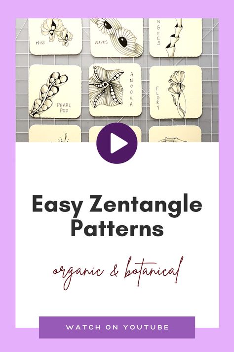 Zin Tangle Patterns, Easy Repeating Patterns To Draw, Zantangle Art Beginners, Basic Zentangle Patterns, Easy Zentangle Art For Beginners, Zentangle Beginner Step By Step, How To Draw Zentangle Patterns, Zendoodle Art For Beginners, Zentangle Mandala Patterns