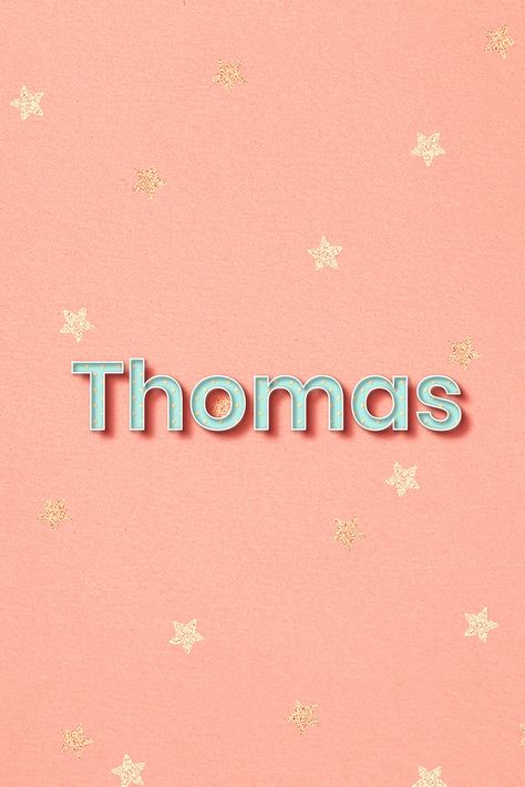 Thomas name word art typography vector | free image by rawpixel.com / Wit Thomas Name, Word Art Typography, Art Typography, Name Tattoo, Name Tattoos, Names With Meaning, Free Illustrations, Vector Background