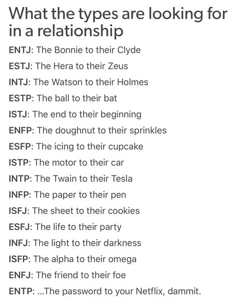 Apparently I am looking for the doughnuts to my sprinkles. No wonder I am single😂 #enfp Myer Briggs, Infp Personality Type, Enfp Personality, Intj And Infj, Intp Personality, Infj Personality Type, Intj Personality, Infp Personality, Mbti Relationships