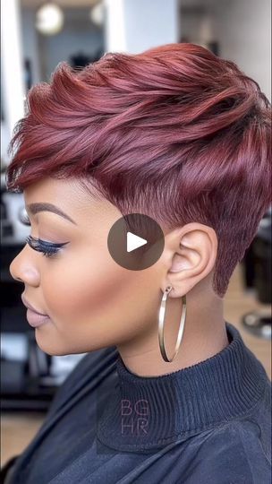 2.1M views · 33K reactions | Fall Pixie Cuts for Black Women: Trendy & Bold Styles for the Season 🍁✂️ Pixie cuts are timeless, and this fall, they’re taking on a whole new vibe! Whether you're into sleek, edgy, or textured looks, there’s a pixie style to match every personality. Here's how you can rock a pixie cut this season, with options that are chic, bold, and perfect for the cooler months.#PixieCuts #FallHairstyles #BlackWomenHair #NaturalHair #ShortHairDontCare #TexturedPixie #CurlyPixie #Fall2024Hair #BlackGirlsHairRocks #BoldHairstyles #HairInspiration #ShortHairStyles | Black Girls Hair Rocks | Black Girls Hair Rocks · Original audio Asymetrical Haircut Short, Very Short Pixie Haircut Black Women, Very Short Bob Black Women, Short Pixie Cut Black Women, Pixie Cuts For Black Women, Girls Pixie Cut, Coloured Pixie Cut, Super Short Pixie Cuts, Red Pixie Cuts