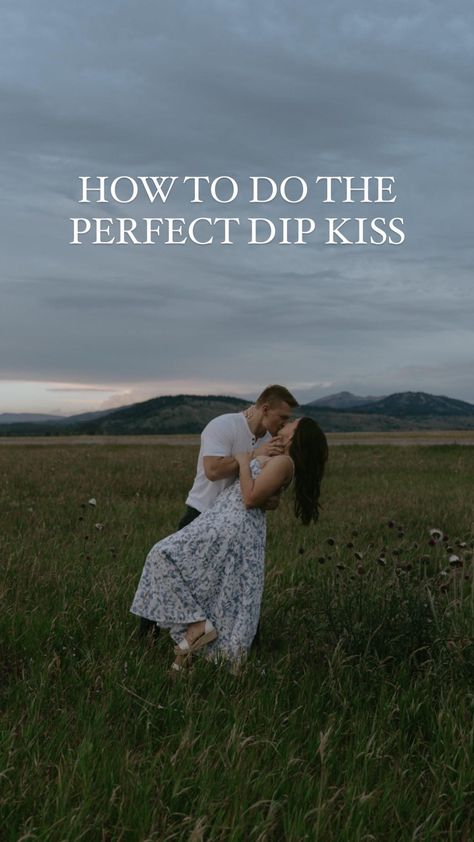 the easiest way to do a dip kiss for photos 🫶🏼✨ Dipping Kiss Photo, Couples Dipping Pose, Dip Pose Couple Photos, Couple Dipping Poses, Wedding Dip Photos, Dip Kiss Pose, Dip Kiss Wedding, Dip Kiss, Wedding Photo Session