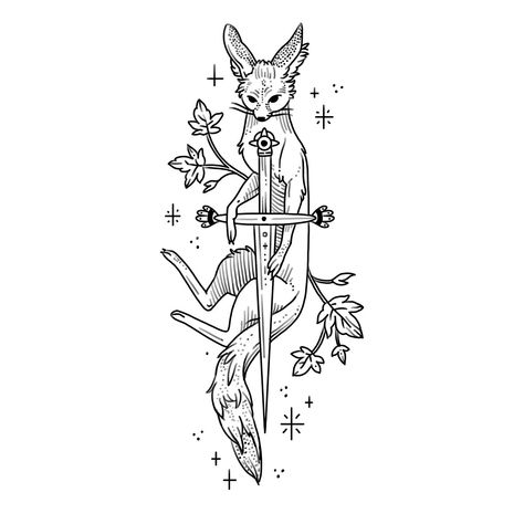 Fennec Fox Wallpaper, Fennec Fox Tattoo Design, Fox Tattoo Aesthetic, Fennec Fox Aesthetic, Fennec Fox Tattoo, Fennec Fox Drawing, Cute Fox Tattoo, Fox Tattoo Design, Cats Art Drawing