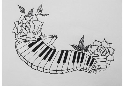 Piano Keys Tattoo, Piano Tattoos, Keys Tattoo, Piano Drawing, Piano Tattoo, Key Tattoo Designs, Key Drawings, Drawing Designs, Key Tattoos