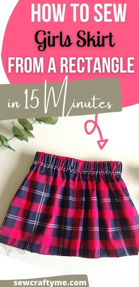 sewing patterns for baby girls Skirts Diy Easy How To Make, Easy Skirt Pattern For Kids, Diy Free Patterns Sewing, Sew Simple Skirt, Diy Girls Clothes, Elastic Skirt Pattern, Easiest Dress To Sew, Baby Skirt Pattern Free, Toddler Skirt Pattern Free