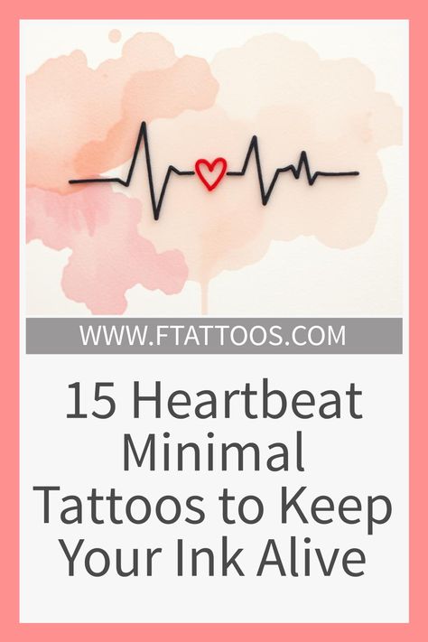 Amazing heartbeat minimal tattoos await you, each telling a unique story—discover designs that could inspire your next ink choice! Open Heart Surgery Tattoo Ideas, Interlocked Heart Tattoo, Healthcare Tattoo, Heartbeat Tattoo Design, Heartbeat Tattoo, Minimal Tattoos, Leaf Outline, Heart Rhythms, Tattoo Care