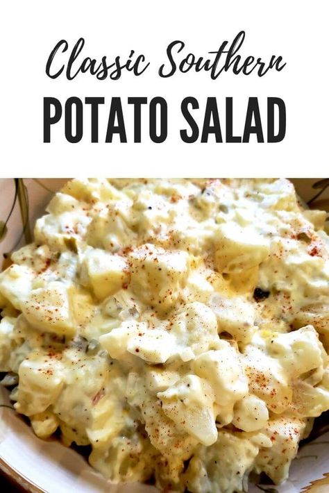 Southern Style Potato Salad, Best Potato Salad Recipe, Southern Potato Salad, Potato Salad Recipe Easy, Classic Potato Salad, Creamy Potato Salad, Summer Foods, Diner Recept, Potato Salad Recipe