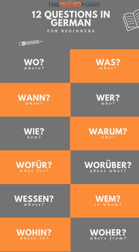 Questions in German for beginners. There are a lot more ways of asking a question in German than in English! #German #Language #Grammar #questionwords German Grammar Rules, German Sentence Structure, German Language Learning Worksheets, German Grammar Cheat Sheet, German Language Learning For Beginners, German Phrases Travel, Learn German Beginner, German To English, German For Beginners