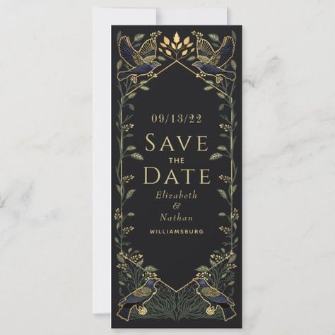 Enchanted Gothic Raven Wedding Save The Date Green Invitation #zazzle #weddinginvitations #birthdayinvitations #babyshowerinvitations #zazzleinvitations #monogram #businesscards #graduation #homedecor Save The Date Green, Raven Wedding, Gothic Wedding Invitations, Gothic Raven, Green Invitations, Enchanted Wedding, Date Invitation, Dark Wedding, Future Wedding Plans