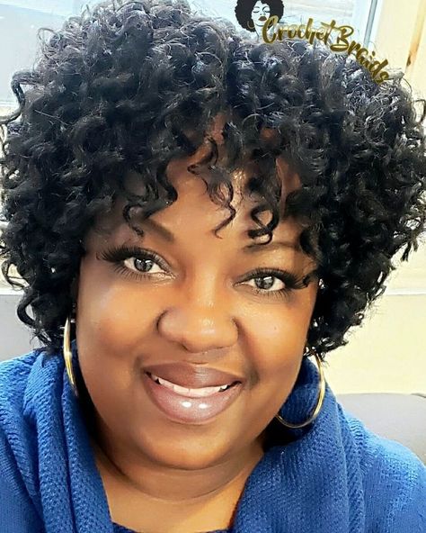 Curly Crochet Hair Styles Short, Short Crotchet Hairstyles, Bobbi Boss Crochet Hair, Crocheted Braids, Short Crochet Braid Styles, Short Crochet Braids Hairstyles, Crochet Braids Hairstyles Curls, Braid Bob, Braiding Business