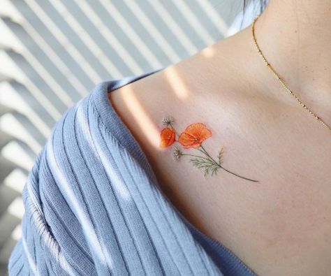 Tattoo Ideas With Flowers, Cute Tattoo Ideas, Poppy Tattoo, Free Tattoo Designs, Cute Tattoo, Dandelion Tattoo, Poppies Tattoo, Beautiful Flower Tattoos, Flower Tattoo Arm