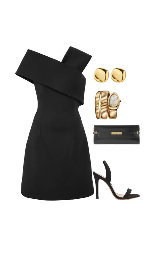 Black dress outfit ideas aesthetic Dress Outfit Ideas Aesthetic, Polyvore Outfits Aesthetic, Black Dress Outfit Ideas, Lbd Outfit, Stylish Business Outfits, Black Dress Outfit, Outfit Ideas Aesthetic, Rich Clothes, Cute Dresses For Party