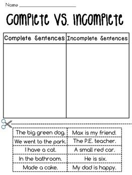 Complete Sentences Expand A Sentence, Ma Student, Compound Subject, Exclamatory Sentences, Incomplete Sentences, Writing Complete Sentences, Writing Conventions, Complete Sentence, Sentence Activities