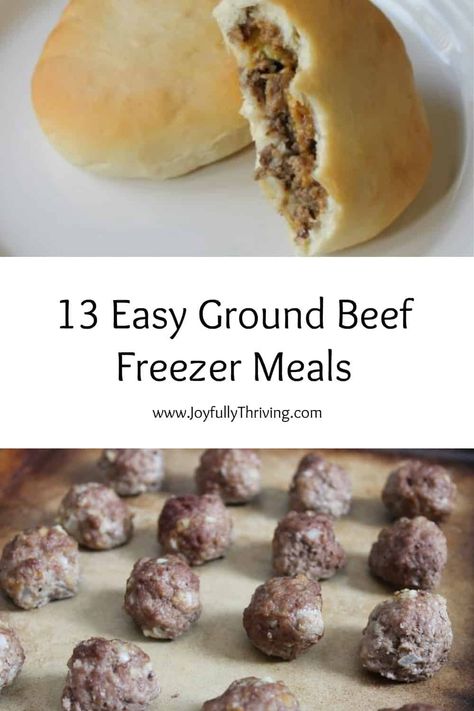 I love easy freezer meals and these really are easy - and good! Looking for ground beef freezer meals? Start with these! #freezermeals #groundbeef #easyrecipes Hamburger Freezer Meals, Ground Beef Freezer Meals, Freezer Casseroles, Freezer Soups, Beef Freezer Meals, Favorite Chili Recipe, Homemade Taco Seasoning Recipe, Freezer Dinners, Freezer Recipes