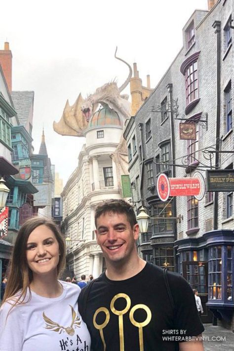 Wizarding World of Harry Potter Couple Goals - Matching Shirts She's A Keeper, Harry Potter Couples, Shes A Keeper, Wizarding World Of Harry Potter, Disney Trip, Wizarding World, Disney Trips, Matching Shirts, Cricut Projects