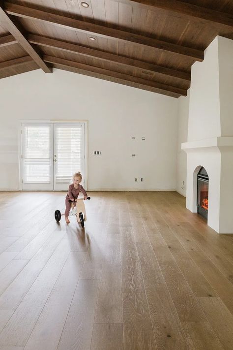 raintree floors aspen estates first flurry Hacienda Living Room, Spanish Floor Tile, Modern Hacienda, The Hacienda, Jenna Sue Design, Wood Ceiling Lights, Bedroom Addition, Hacienda Style Homes, Jenna Sue