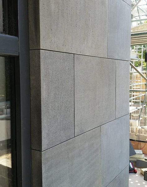 BASALT Bluestone Wall CLADDING-Client TESTIMONIAL - Bluestone Veneer Stone Cladding Exterior, Wall Detail, Wall Decorating Ideas, Exterior Wall Materials, Exterior Wall Cladding, Exterior Wall Tiles, Tile Cladding, Exterior Tiles, Stone Wall Design