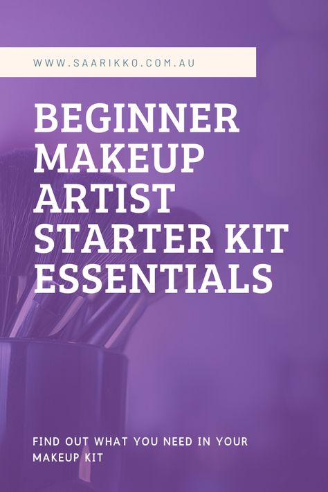 Find out what you actually need to build your makeup kit as a student or beginner makeup artist. Makeup Artist Starter Kit, Artist Essentials, Makeup Artist Kit Essentials, Special Event Makeup, Makeup Kit Essentials, Foundation Palette, Professional Makeup Kit, Pro Makeup Artist, Brown Hairstyles