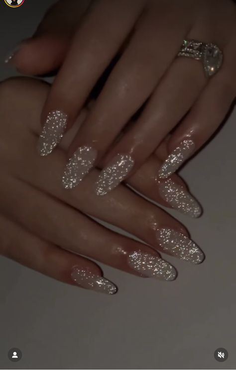 Silver Shiny Nails, Silver Sparkle Nails, Sliver Nails, Winter Sparkle, Glittery Nails, Shiny Nails, Sparkle Nails, Sparkly Nails, Silver Nails