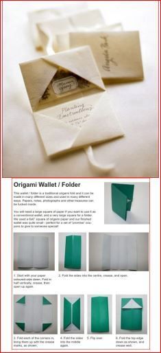 Origami Wallet, Envelope Tutorial, Diy Paper Bag, Origami Envelope, Origami Bag, Origami And Kirigami, Folding Origami, Envelope Box, Useful Origami