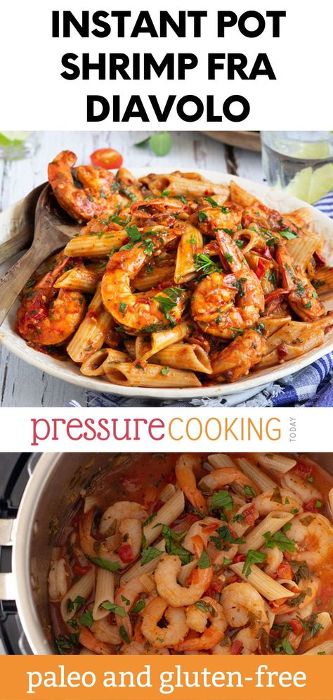 Spicy Instapot Recipes, Instant Pot Recipes With Shrimp, Instant Pot Shrimp Pasta, Instant Pot Recipes Shrimp, Shrimp Instant Pot Recipes, Instant Pot Fish Recipes, Shrimp Diavolo, Instant Pot Shrimp Recipes, Shrimp Fra Diavolo