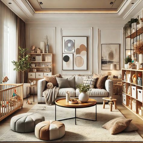 Chic and Child-Friendly Living Room Ideas for Modern Families Child Friendly Living Room, Living Room With Kids, Kid Friendly Living Room, Soft Rugs, Storage Bench Bedroom, Sofa Dining Table, Living Room Dining Room Combo, Solid Wood Side Table, Leather Sectional Sofas