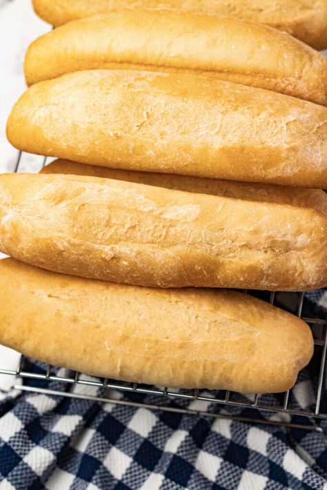 Brioche Rolls Sandwiches, Italian Hoagie Roll Recipe, Sandwich Rolls Recipe, Hoagie Roll Recipe, Sandwich Roll Recipe, Submarine Sandwich, Italian Hoagie, Italian Rolls, Sandwich Rolls