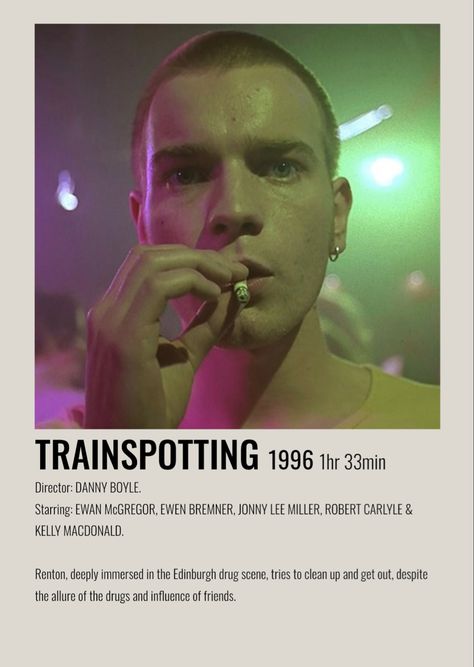 Trainspotting Poster, Indie Movie Posters, Movie Ideas, Iconic Movie Posters, New Movies To Watch, Girly Movies, Film Posters Minimalist, Film Posters Vintage, Where Is My Mind