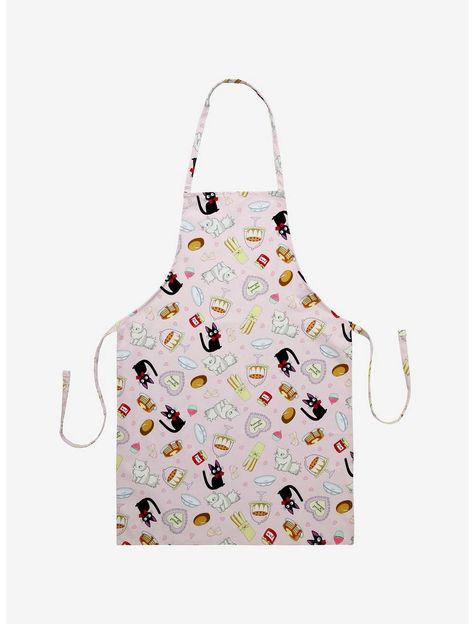 Studio Ghibli Kiki's Delivery Service Pink Bakery Apron Bakery Apron, Studio Ghibli Merch, Ghibli Merch, Studio Ghibli Kiki's Delivery Service, Ghibli Kiki's Delivery Service, Flying Broomstick, Pink Bakery, Pink Apron, Kiki Delivery