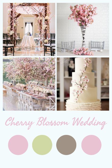 Japan Wedding Theme, Japan Themed Wedding, Japan Wedding Decoration, Blossom Wedding, Japanese Cherry Blossom Wedding, Cherry Blossom Wedding Ideas, Cherry Blossom Bouquet Wedding, Cherry Blossoms Wedding, Japan Theme Wedding