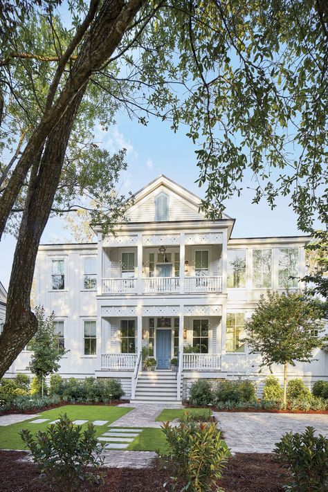 Southern Living Idea House, Cottage Names, Riverside House, Southern Living House Plans, Southern Living Homes, Southern Homes, Amelia Island, River House, Southern Home