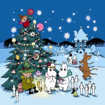 Moomin Christmas, Moomin Wallpaper, Moomin Valley, Tove Jansson, Christmas Placemats, Art Activities For Kids, Cute Images, Collage Sheet, Christmas Wallpaper