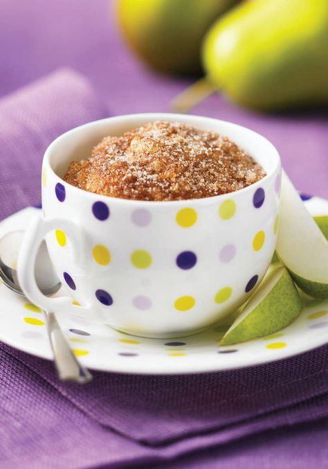 Breakfast In A Mug, Cinnamon Sugar Muffins, Microwave Mug Recipes, California Orange County, Dessert In A Mug, Cut Sugar, Muffin In A Mug, Cake Mug, Single Serve Desserts