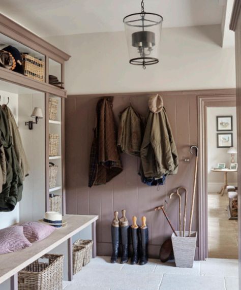 Pink Boot Room Boot Room Utility, Sims Hilditch, Design Hallway, Entrance Modern, Entrance Interior, Hallway Design, Boot Room, Laundry Mud Room, Narrow Hallway