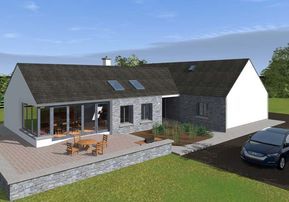 Bungalow House Design Ireland, Bungalow Plans Ireland, Open Plan Bungalow, Labas Ng Bahay, Irish House Plans, House Plans Ireland, Dormer House, House Designs Ireland, Bungalow Extensions