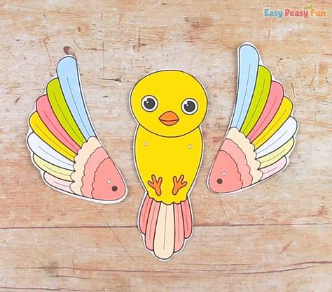 Bag Puppet, Kraftangan Prasekolah, مشروعات العلوم, Animal Crafts For Kids, Aktivitas Montessori, Bird Crafts, Seni Origami, Belek, Paper Crafts Origami